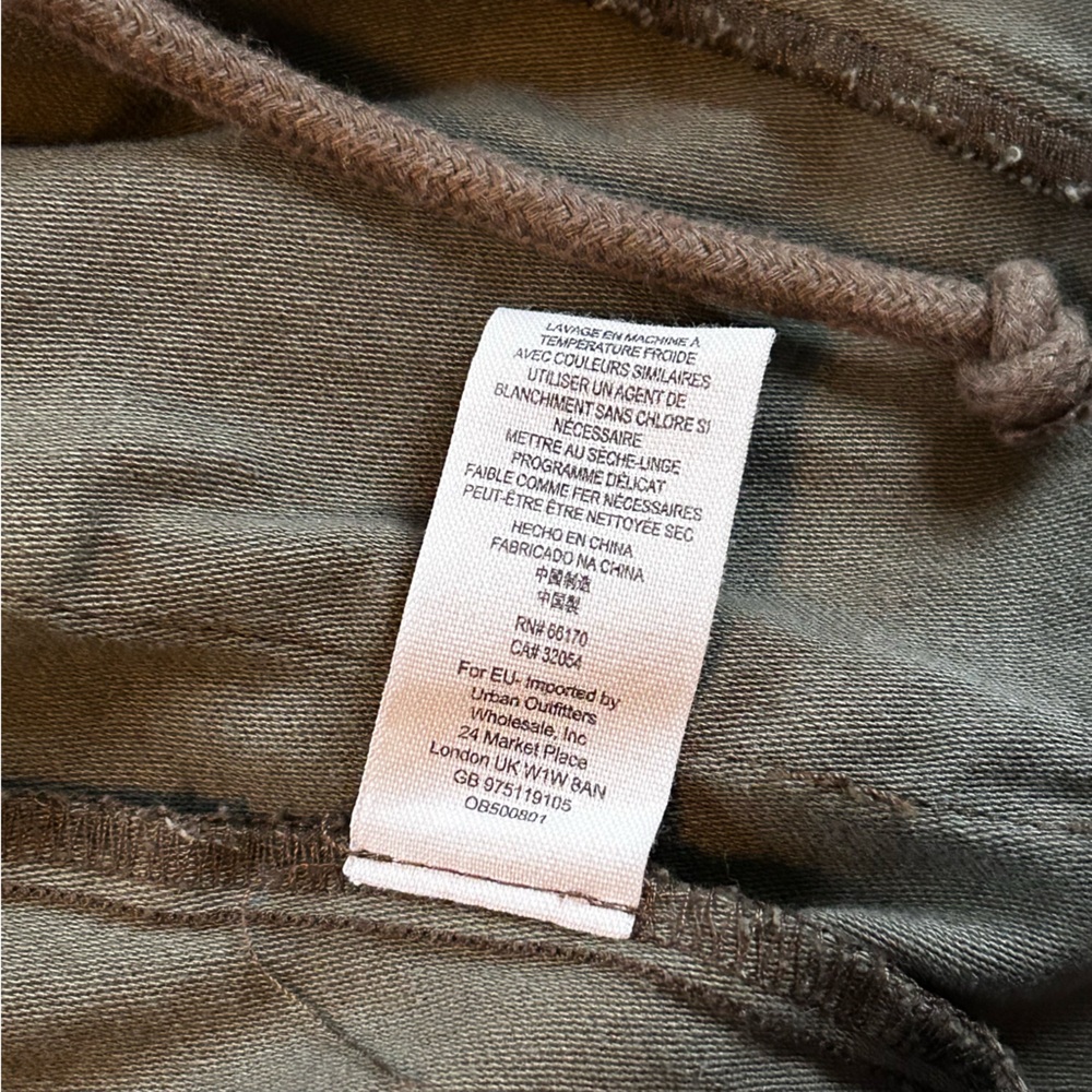Free People Not Your Brothers Surplus Military Jacket Army Green Cotton Size M - Picture 6 of 14